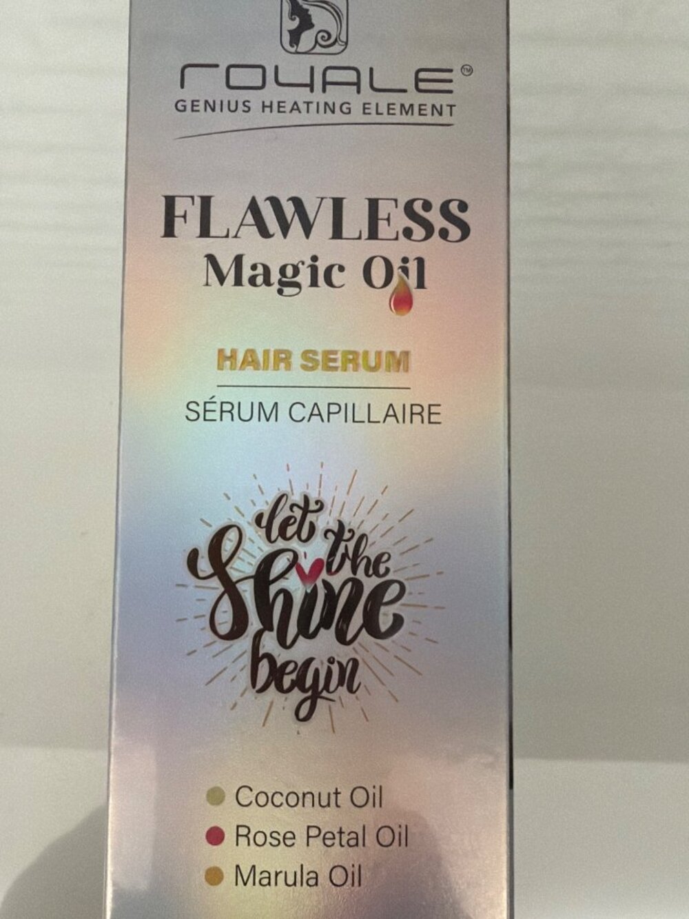 Royale Flawless Magic Oil Hair Serum Coconut Rose & Marula Oil - Picture 6 of 9